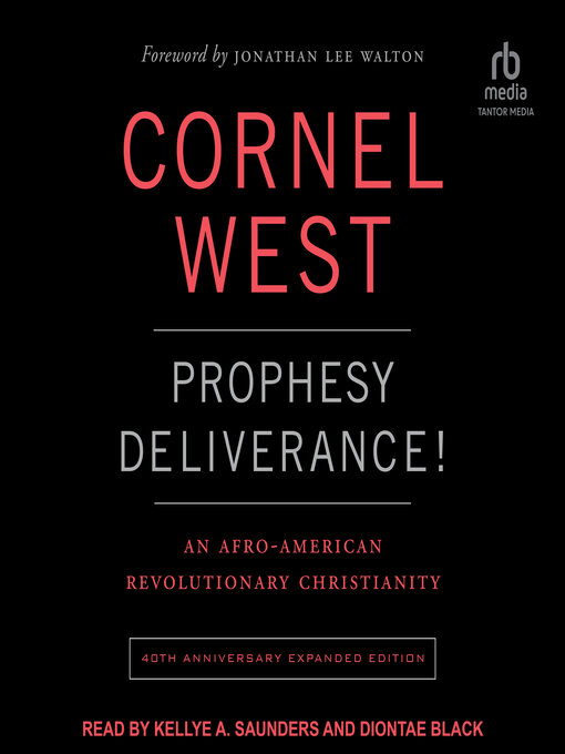 Title details for Prophesy Deliverance! by Cornel West - Wait list